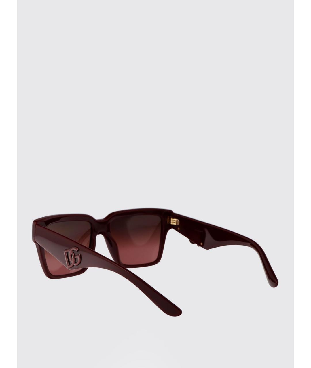 DOLCE&GABBANA Красные солнцезащитные очки, фото 3