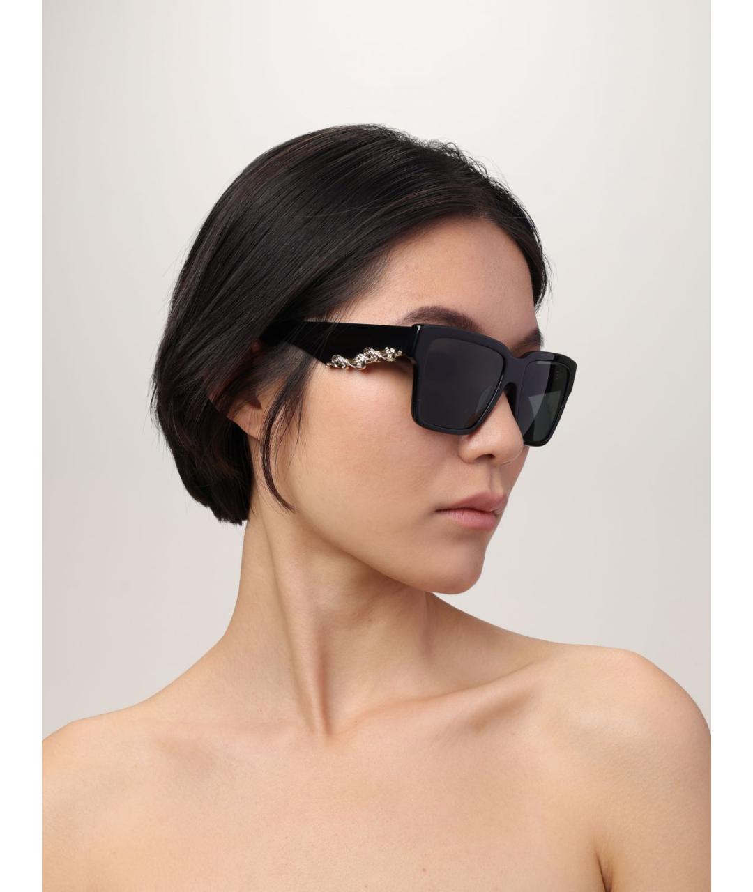 DOLCE&GABBANA Черные солнцезащитные очки, фото 2