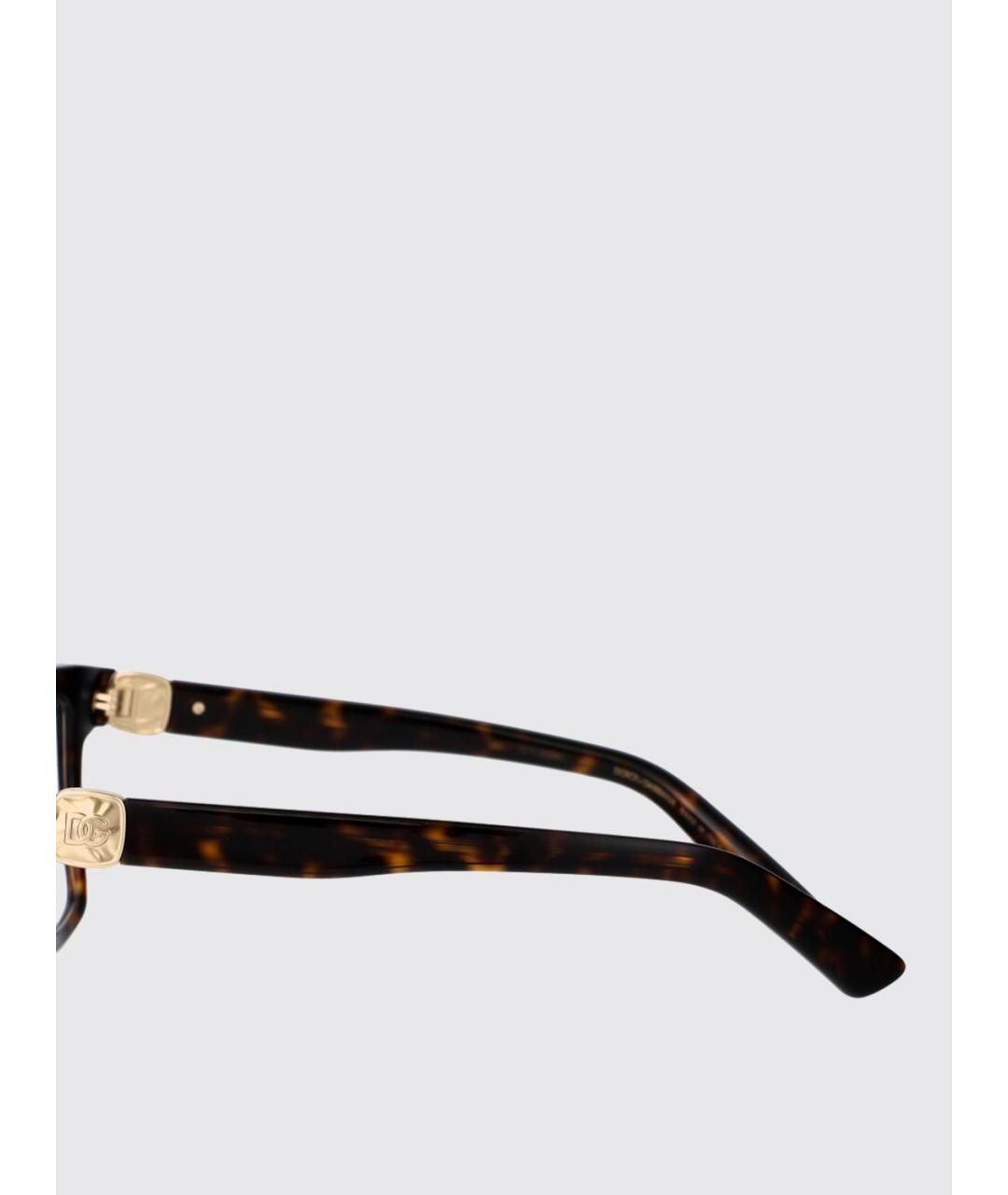 DOLCE&GABBANA Коричневые солнцезащитные очки, фото 4