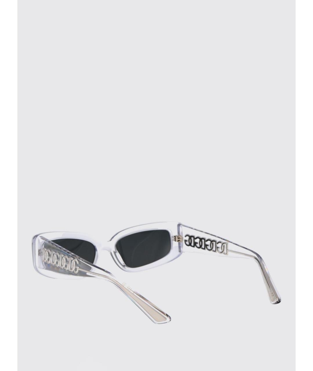 DOLCE&GABBANA Белые солнцезащитные очки, фото 3