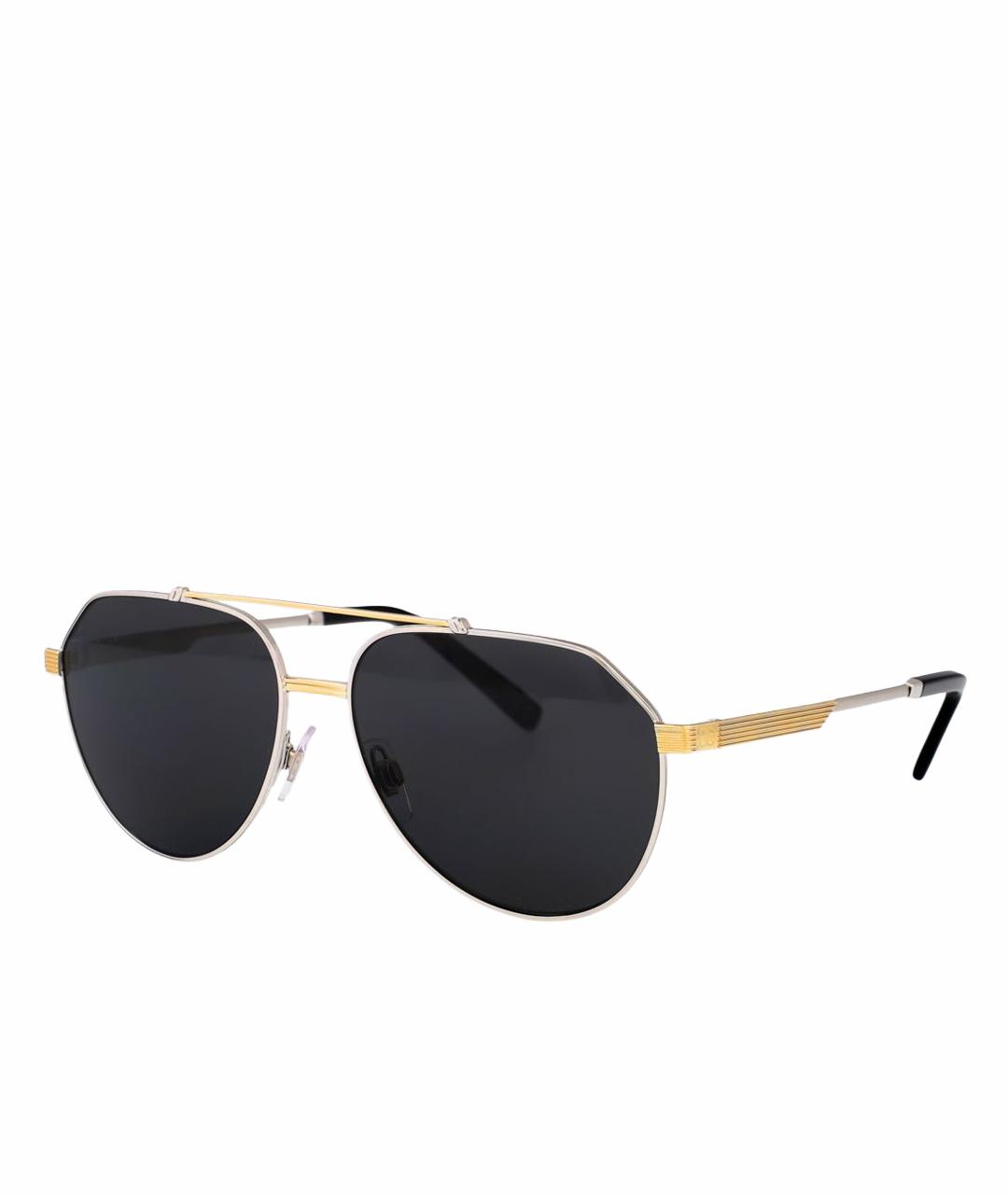 DOLCE&GABBANA Серебряные солнцезащитные очки, фото 1
