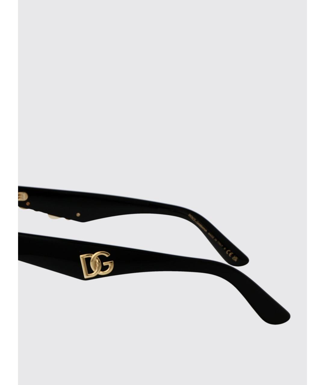 DOLCE&GABBANA Черные солнцезащитные очки, фото 4
