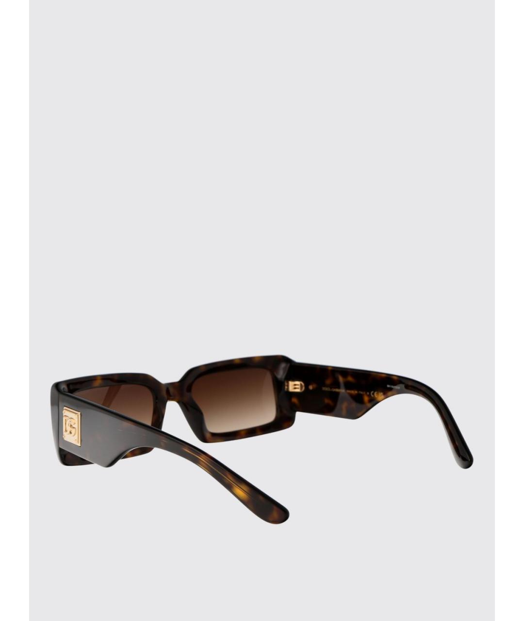 DOLCE&GABBANA Коричневые солнцезащитные очки, фото 3