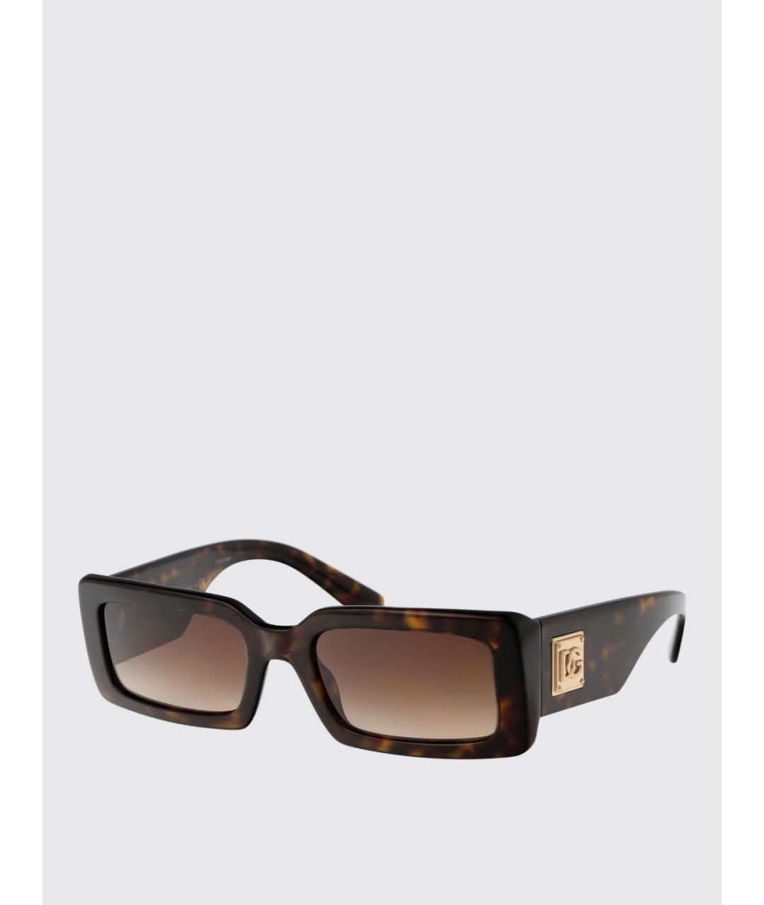 DOLCE&GABBANA Коричневые солнцезащитные очки, фото 5