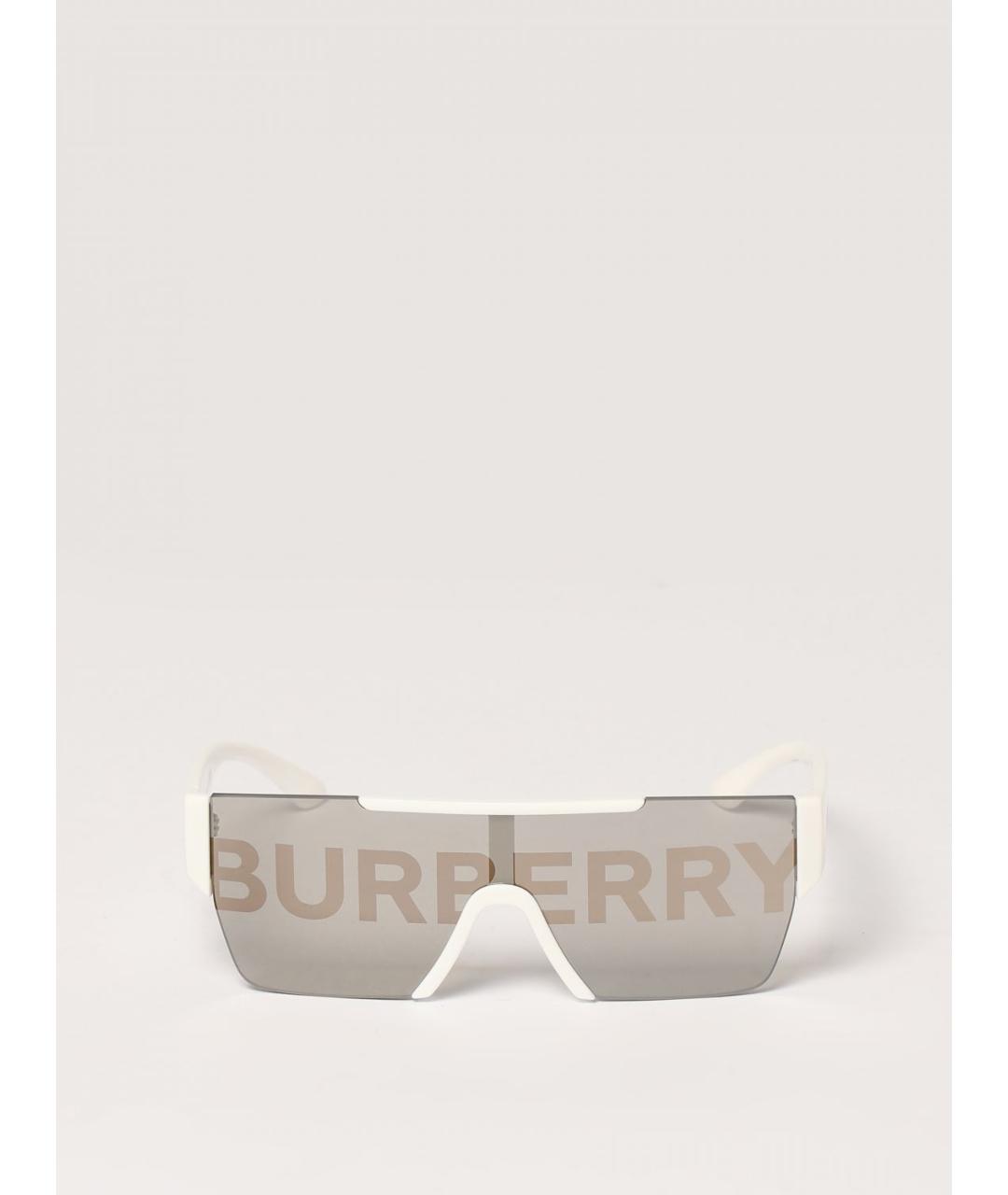 BURBERRY Белые солнцезащитные очки, фото 3