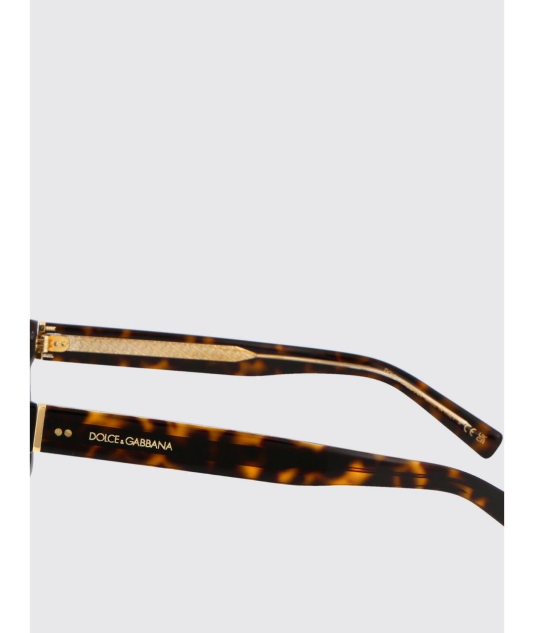 DOLCE&GABBANA Коричневые солнцезащитные очки, фото 4