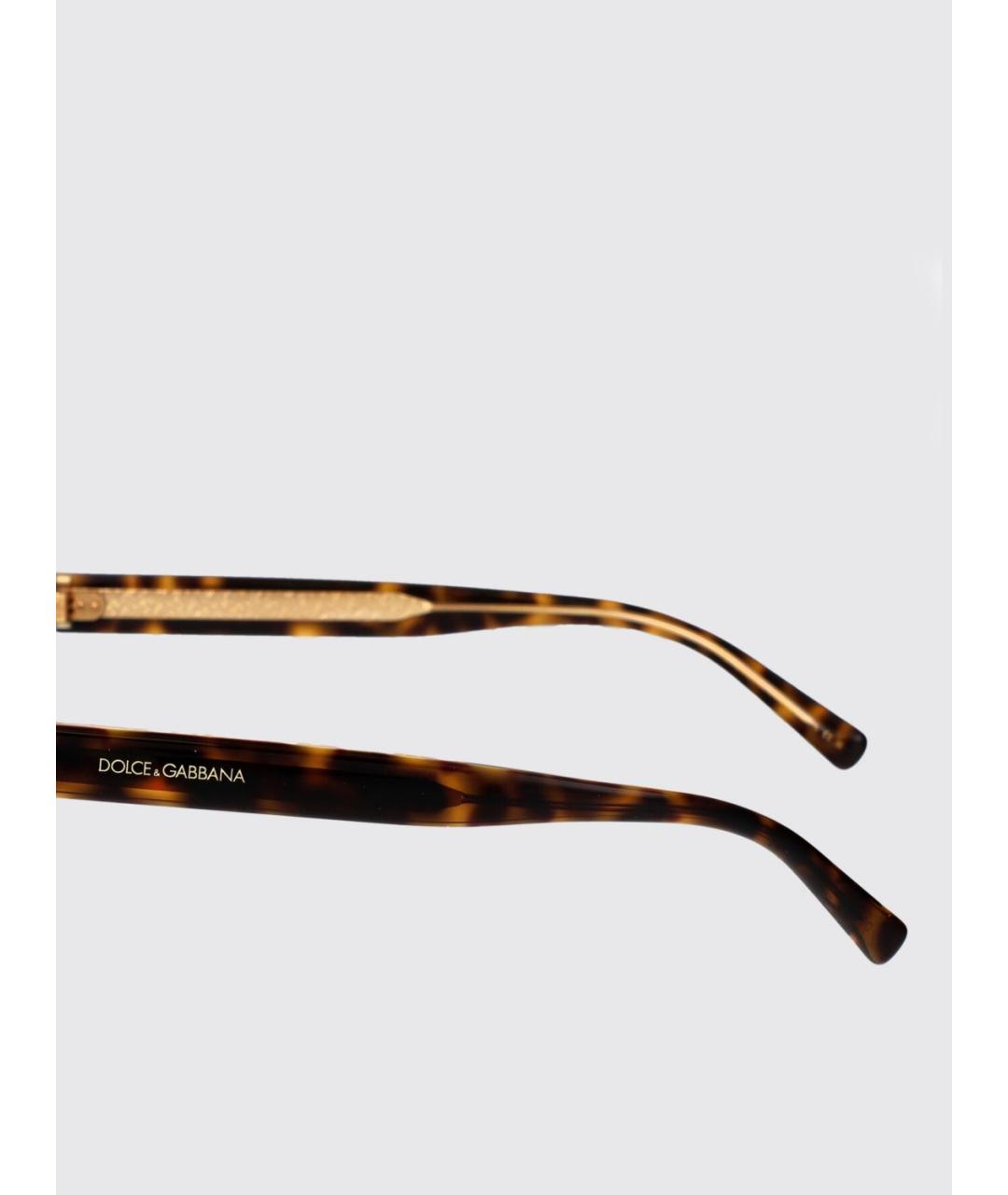 DOLCE&GABBANA Коричневые солнцезащитные очки, фото 4