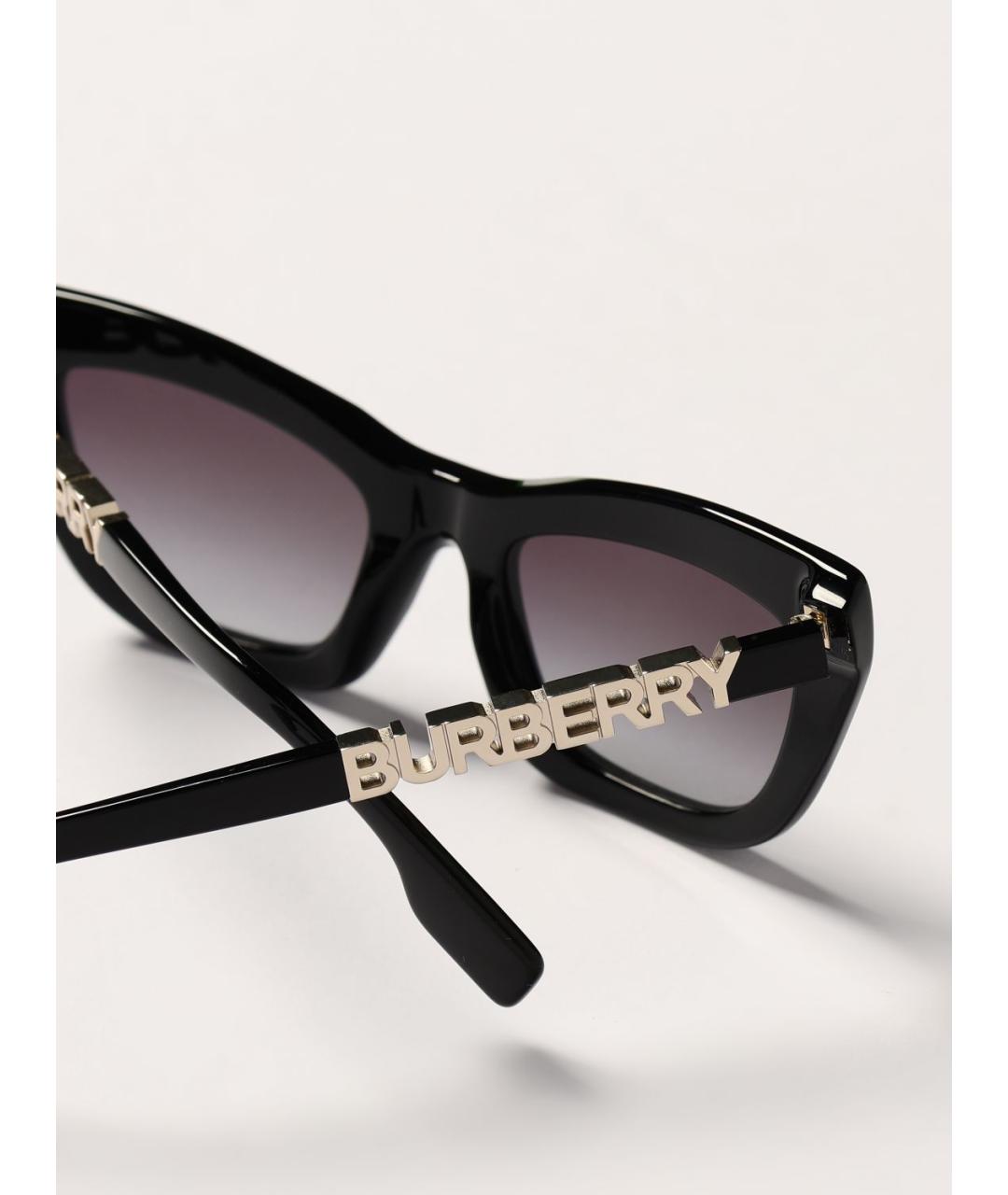 BURBERRY Черные солнцезащитные очки, фото 5
