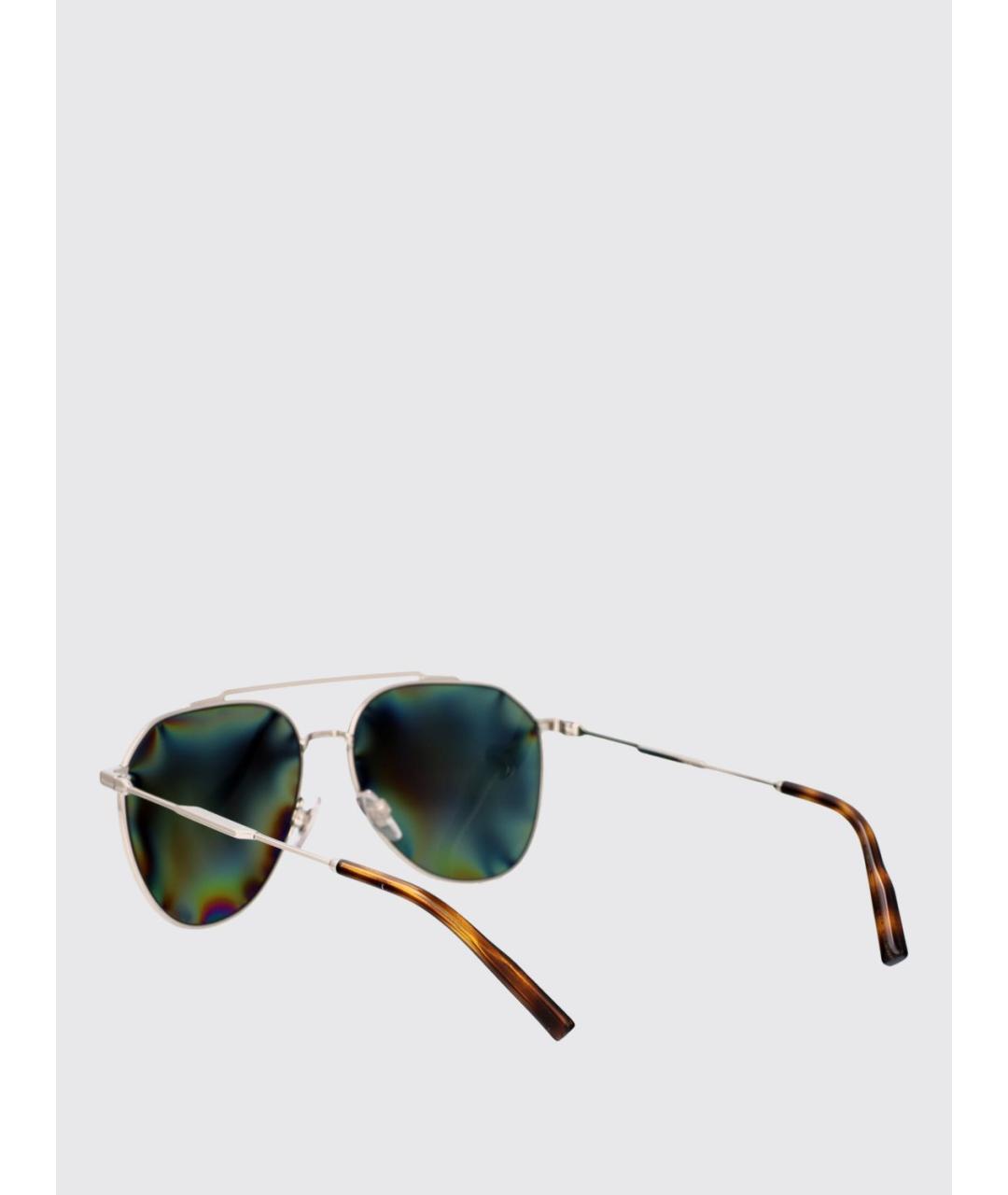 DOLCE&GABBANA Серебряные солнцезащитные очки, фото 3