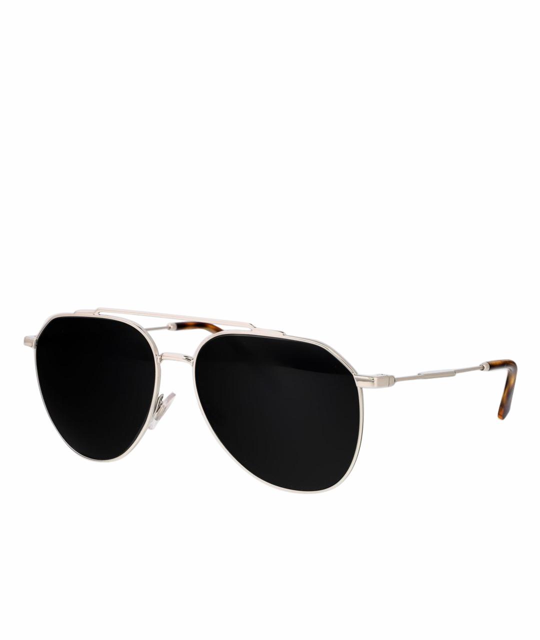DOLCE&GABBANA Серебряные солнцезащитные очки, фото 1