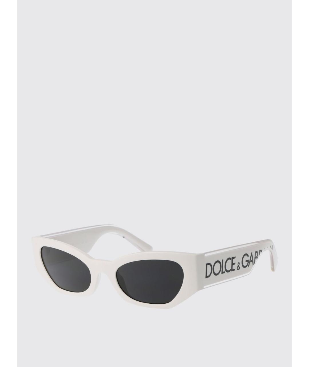 DOLCE&GABBANA Белые солнцезащитные очки, фото 5