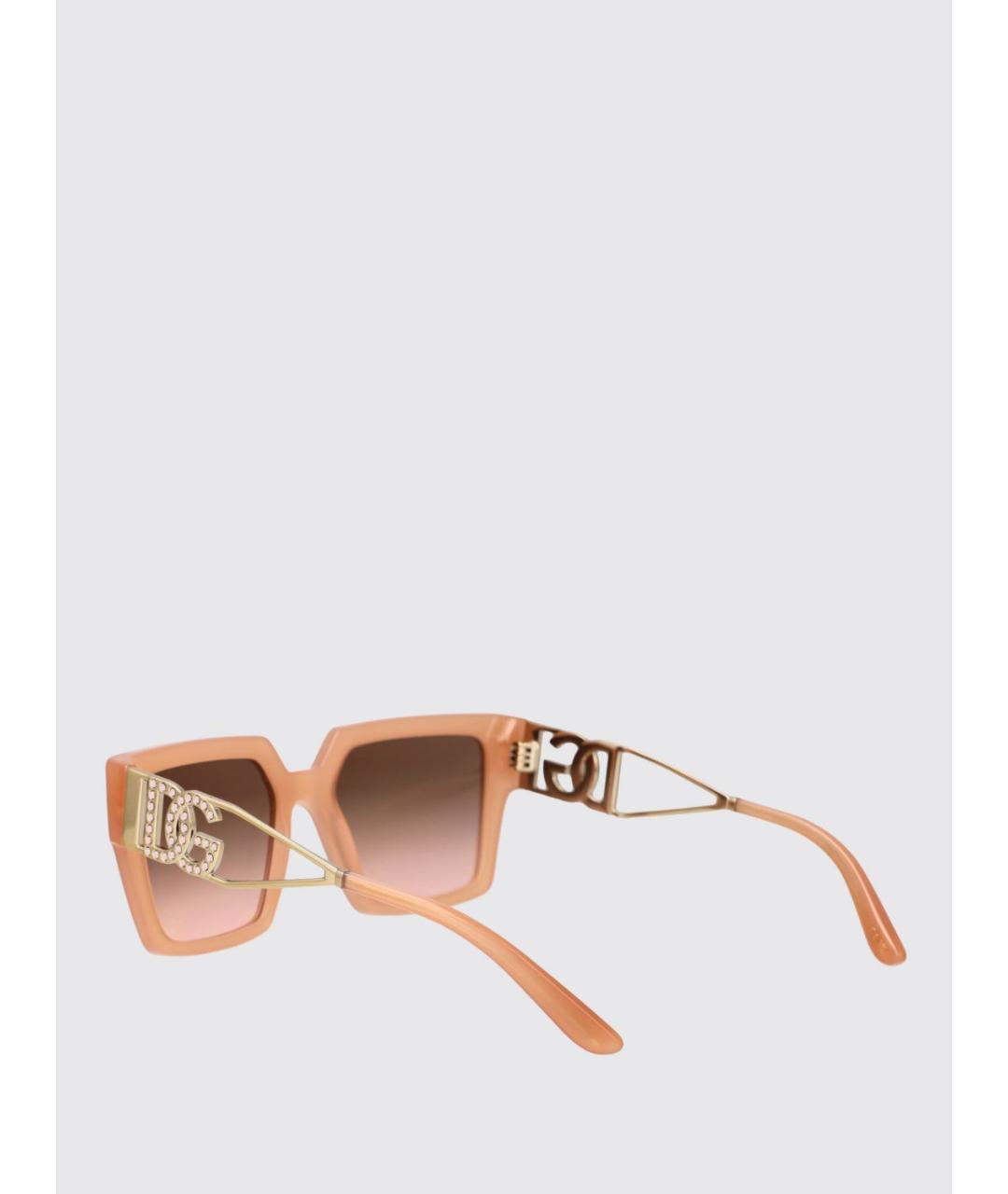 DOLCE&GABBANA Розовые солнцезащитные очки, фото 3