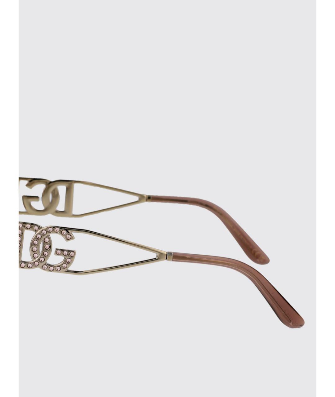 DOLCE&GABBANA Коричневые солнцезащитные очки, фото 4