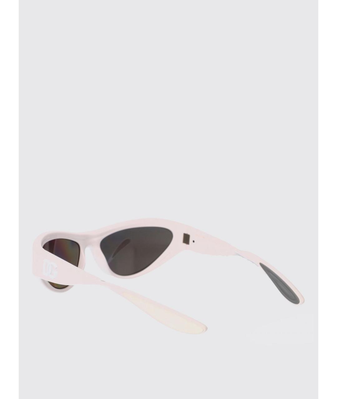 DOLCE&GABBANA Белые солнцезащитные очки, фото 3