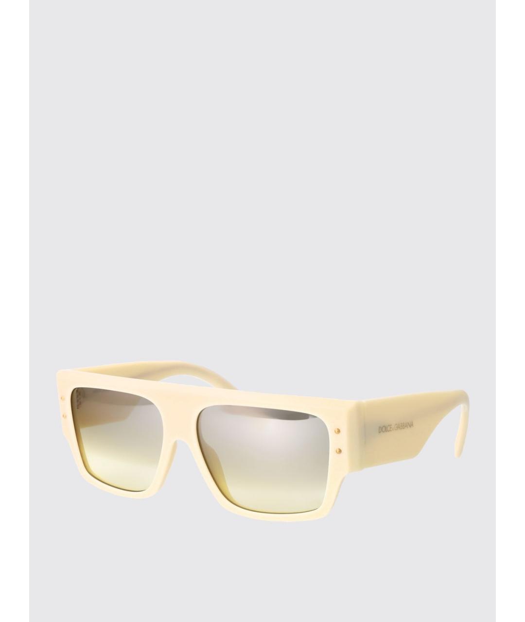 DOLCE&GABBANA Бежевые солнцезащитные очки, фото 5