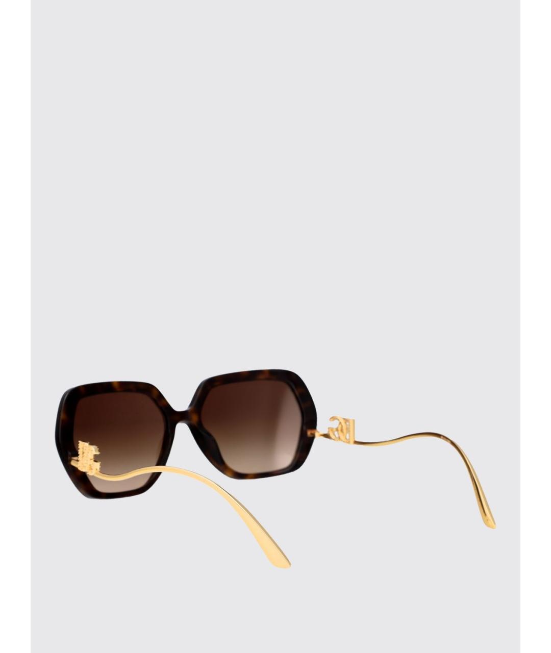DOLCE&GABBANA Коричневые солнцезащитные очки, фото 3