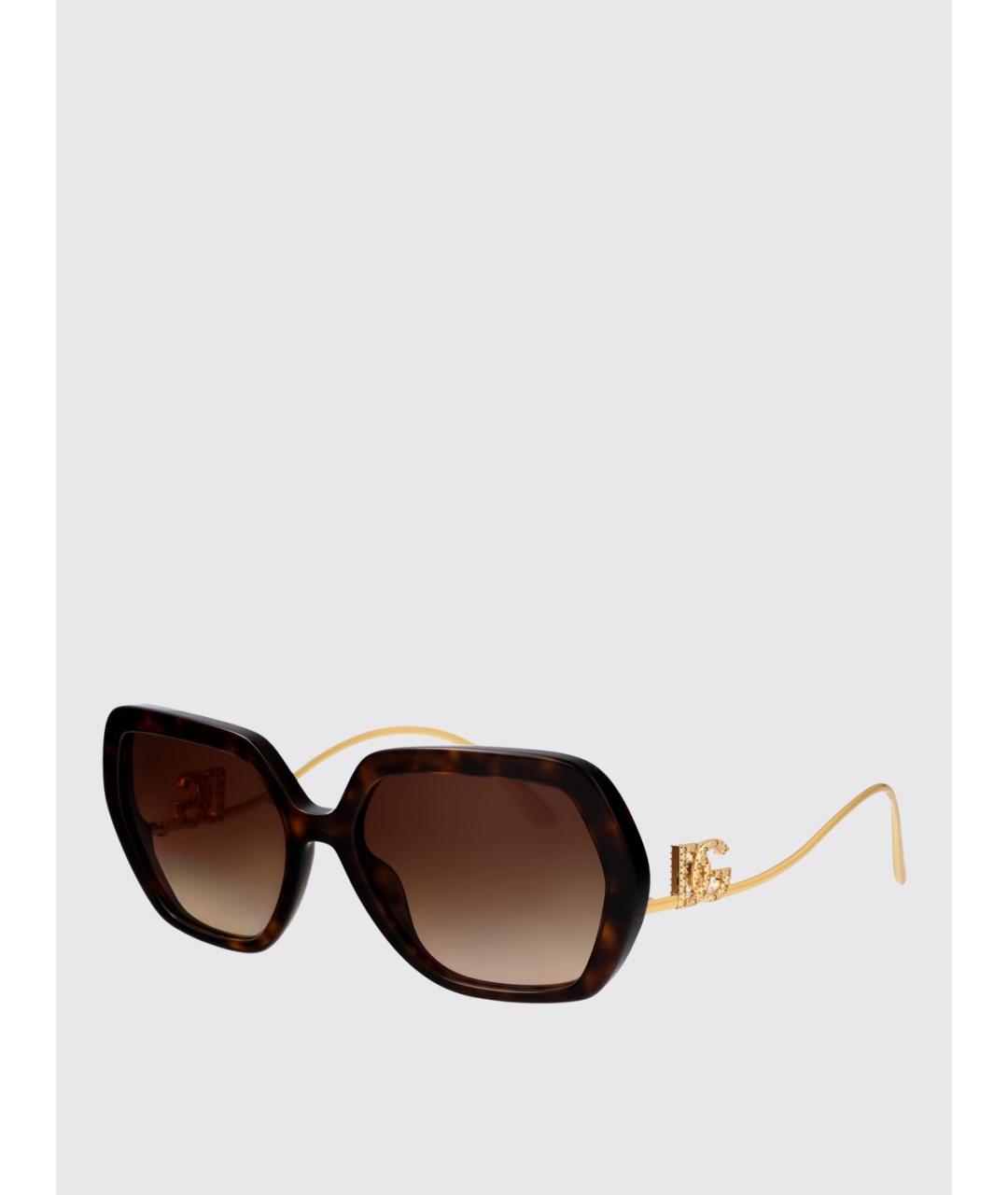 DOLCE&GABBANA Коричневые солнцезащитные очки, фото 5