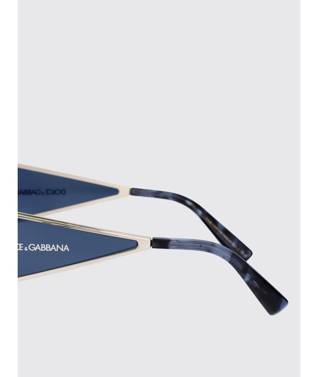 DOLCE&GABBANA Серебряные солнцезащитные очки, фото 4