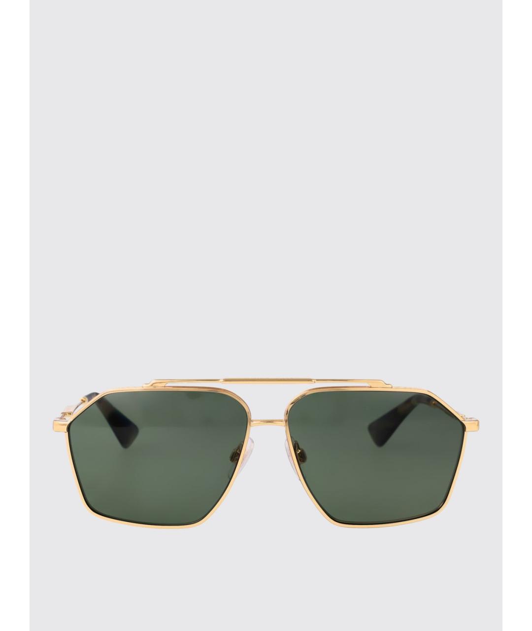 DOLCE&GABBANA Золотые солнцезащитные очки, фото 2