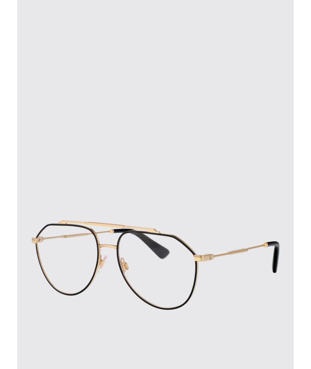 DOLCE&GABBANA Золотые солнцезащитные очки, фото 5