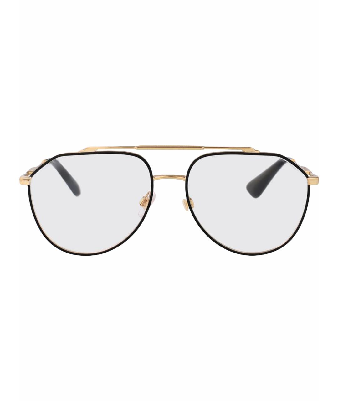 DOLCE&GABBANA Золотые солнцезащитные очки, фото 1