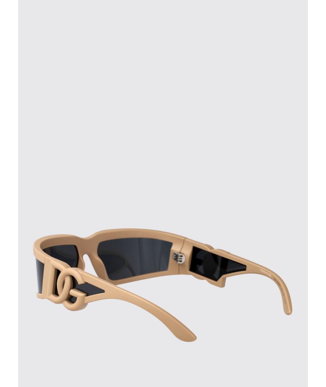 DOLCE&GABBANA Бежевые солнцезащитные очки, фото 3