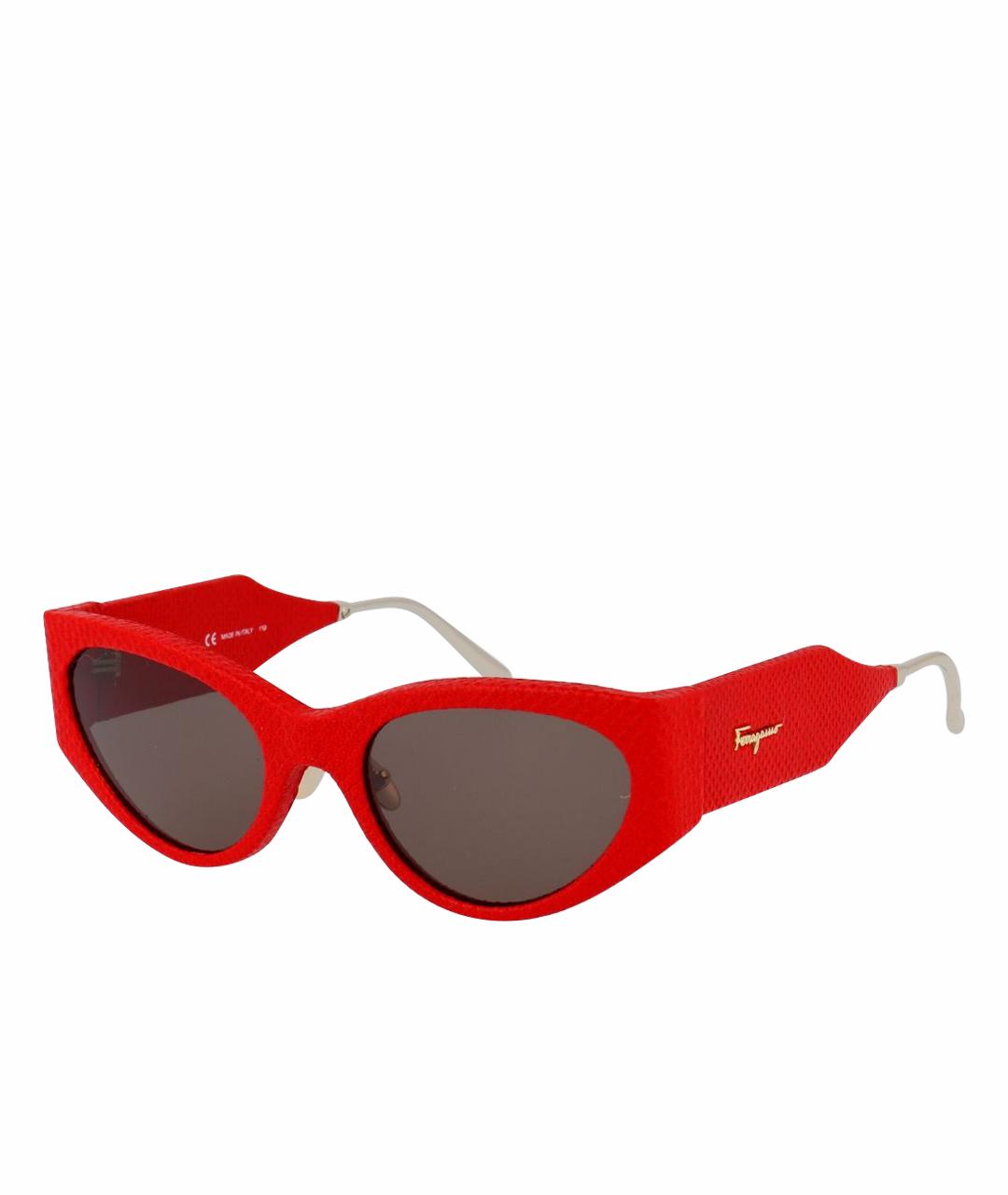FERRAGAMO Красные солнцезащитные очки, фото 1