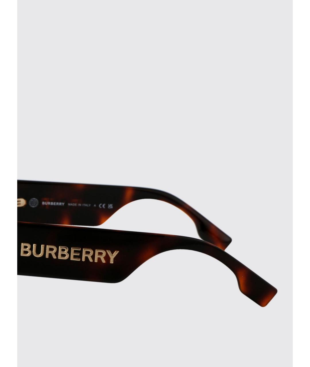 BURBERRY Коричневые солнцезащитные очки, фото 4