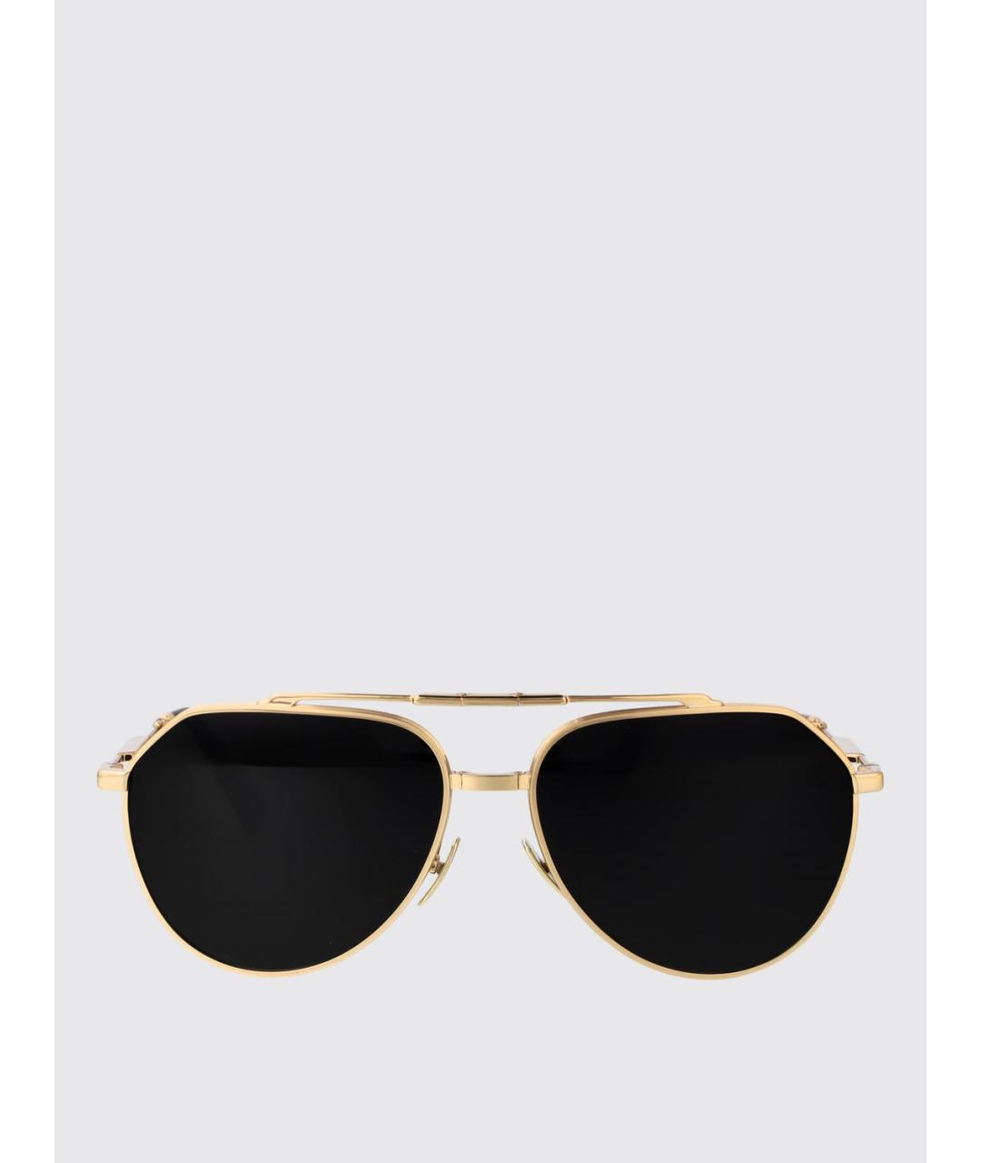 DOLCE&GABBANA Золотые солнцезащитные очки, фото 2