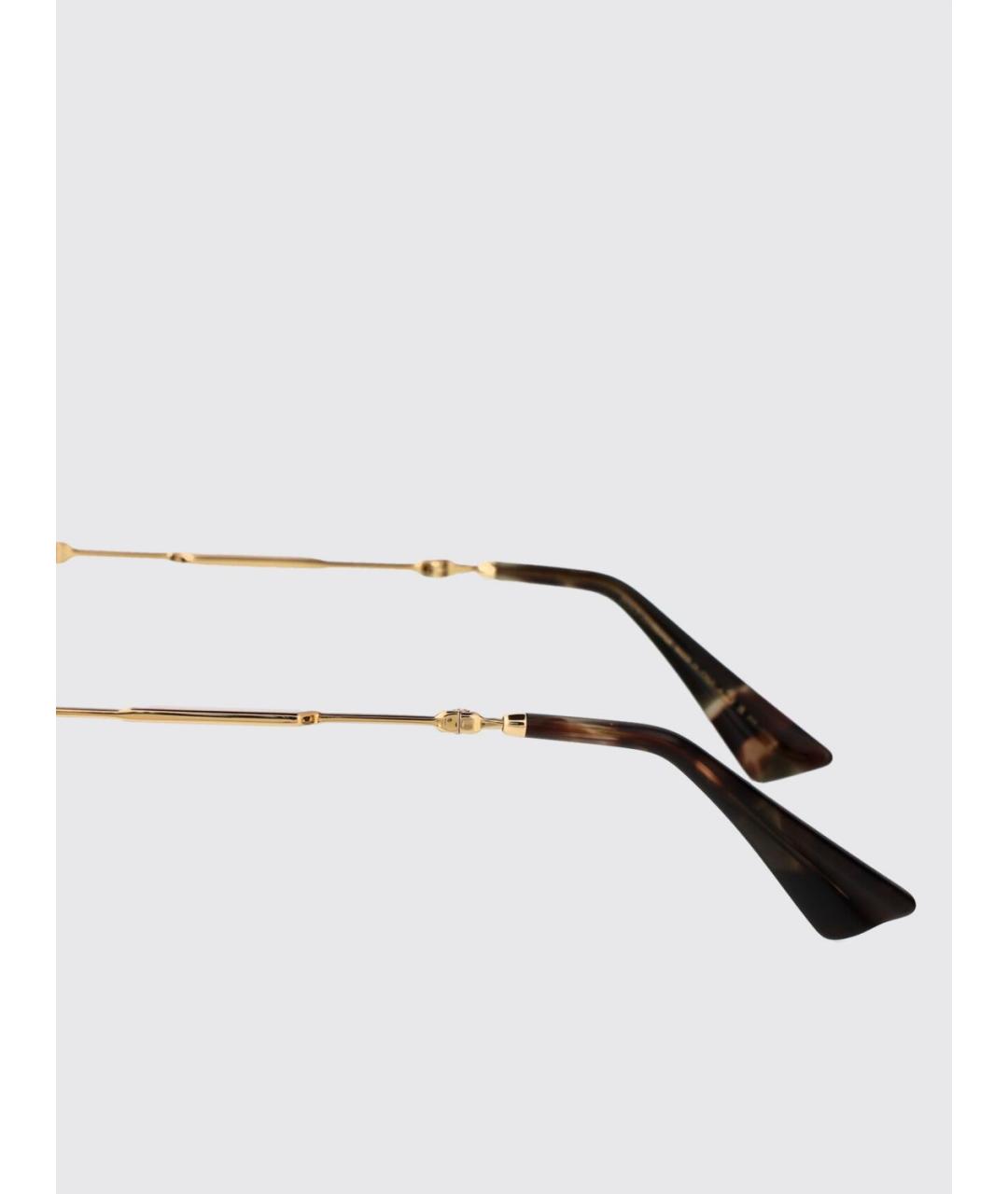DOLCE&GABBANA Золотые солнцезащитные очки, фото 4