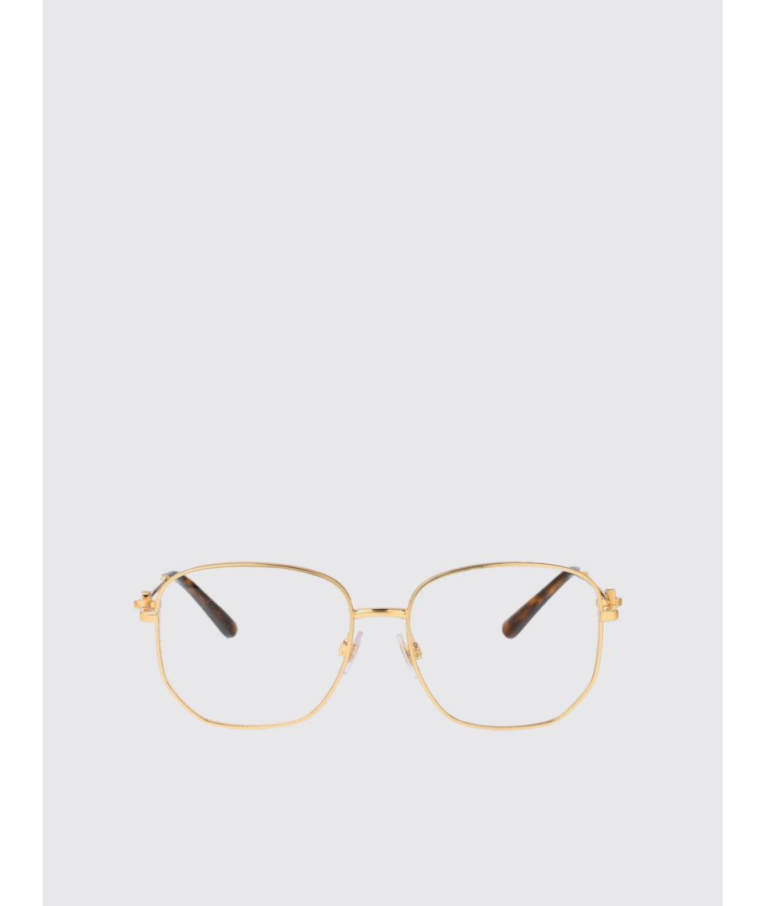 DOLCE&GABBANA Золотые металлические солнцезащитные очки, фото 2