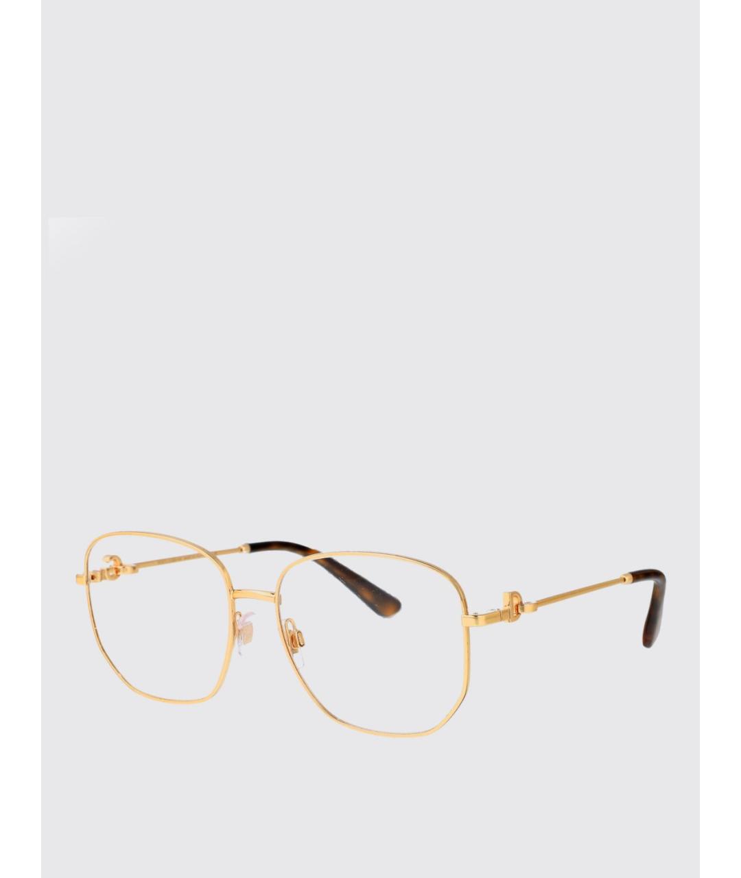 DOLCE&GABBANA Золотые металлические солнцезащитные очки, фото 5