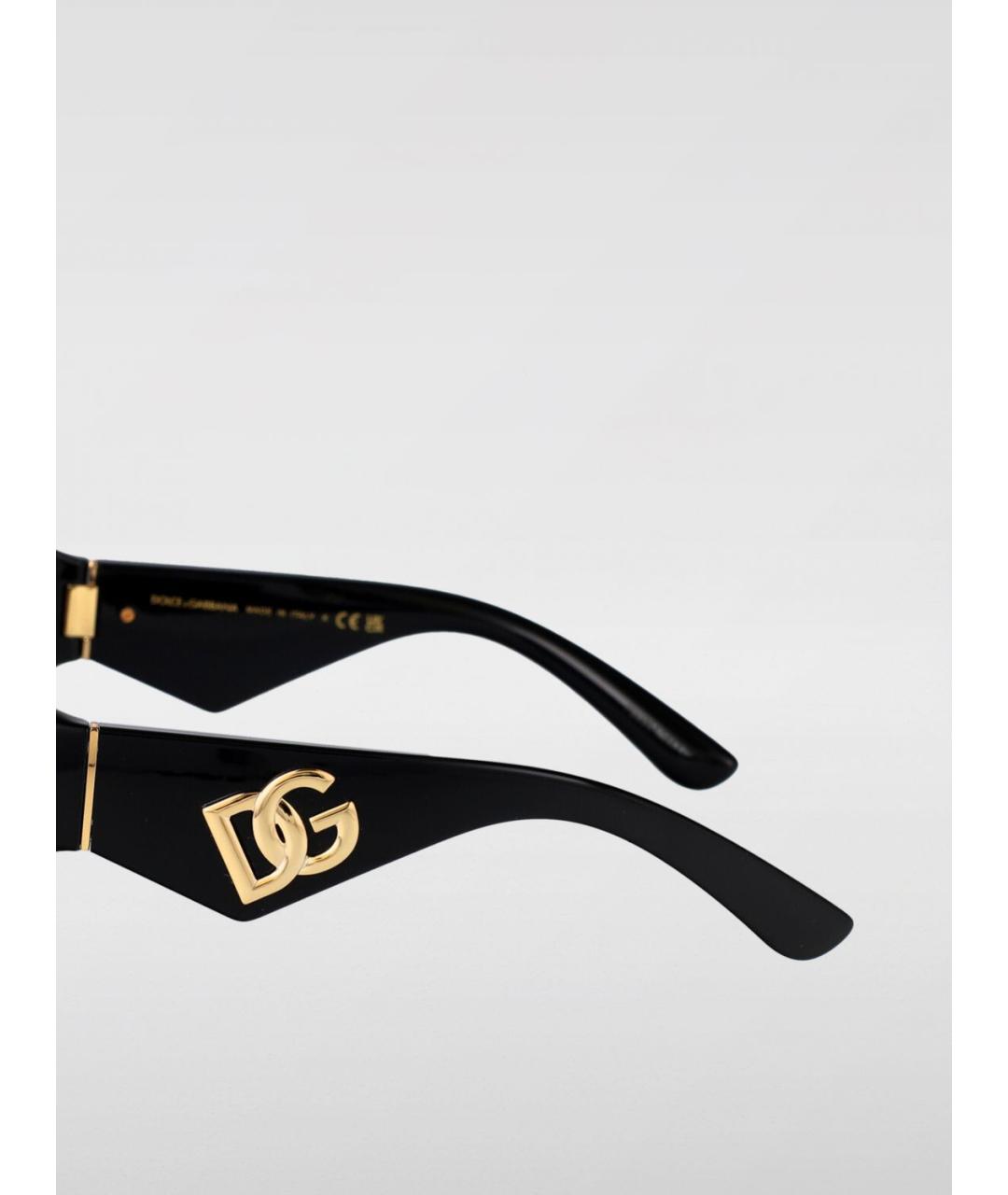 DOLCE&GABBANA Черные солнцезащитные очки, фото 4