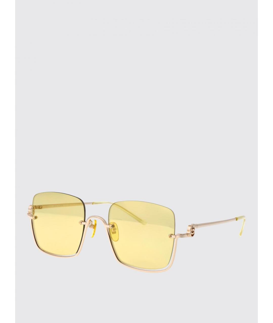 GUCCI Золотые солнцезащитные очки, фото 5