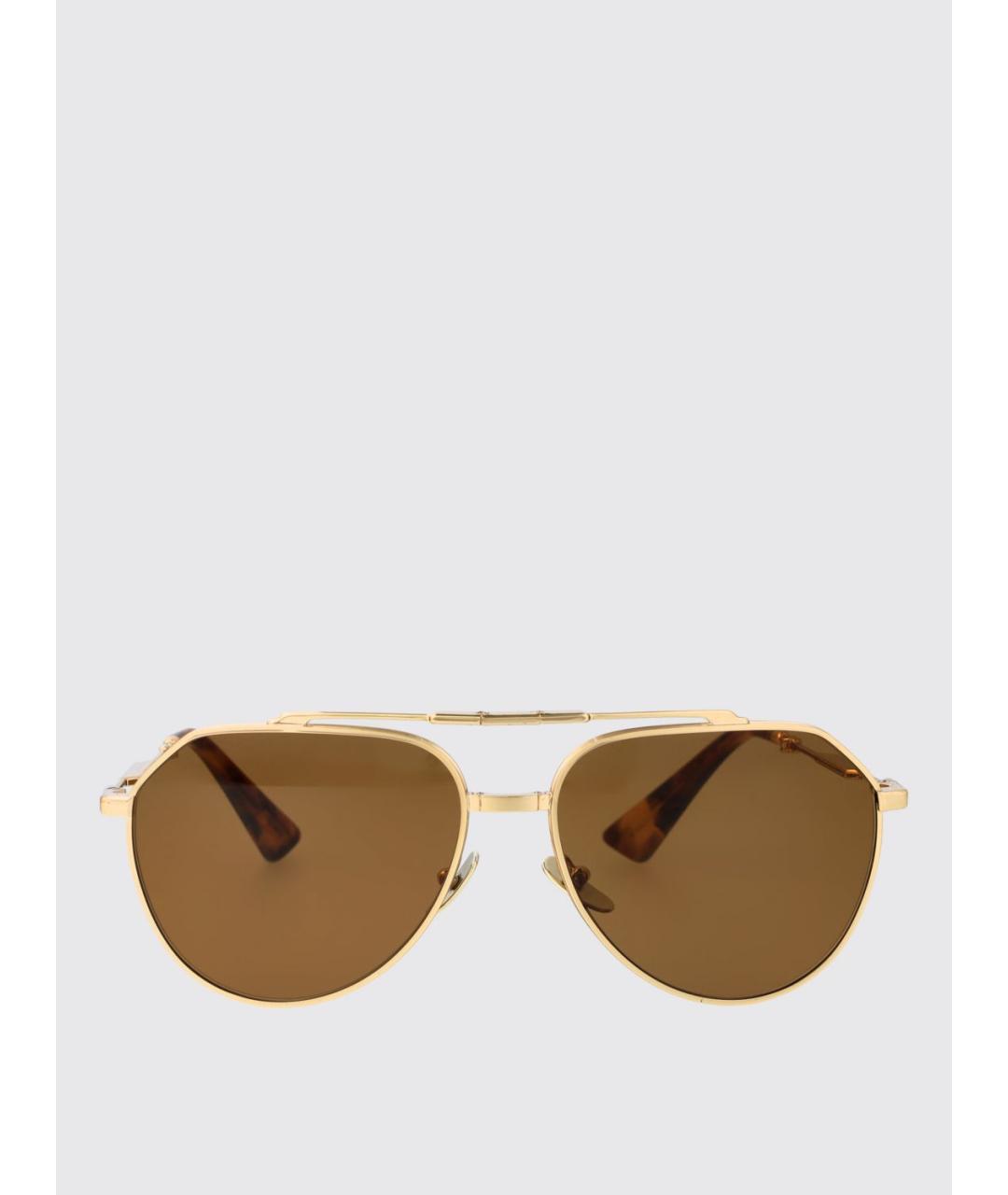 DOLCE&GABBANA Золотые солнцезащитные очки, фото 2