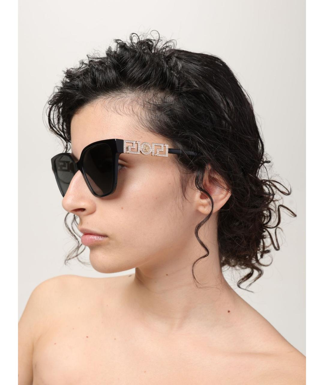 VERSACE Черные солнцезащитные очки, фото 2