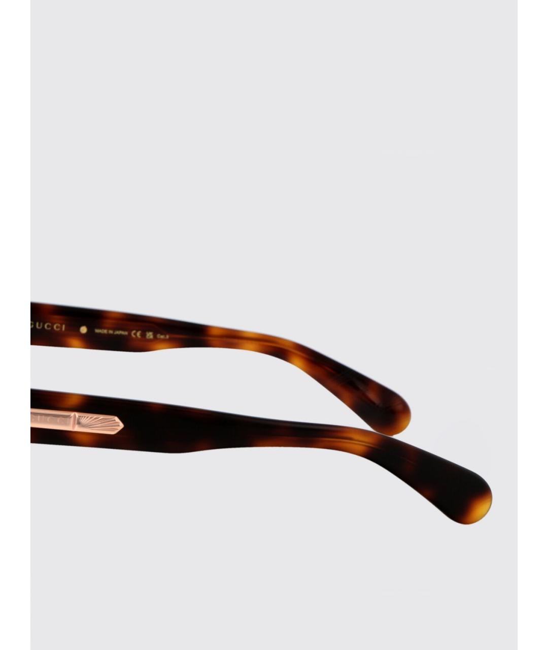 GUCCI Коричневые солнцезащитные очки, фото 4