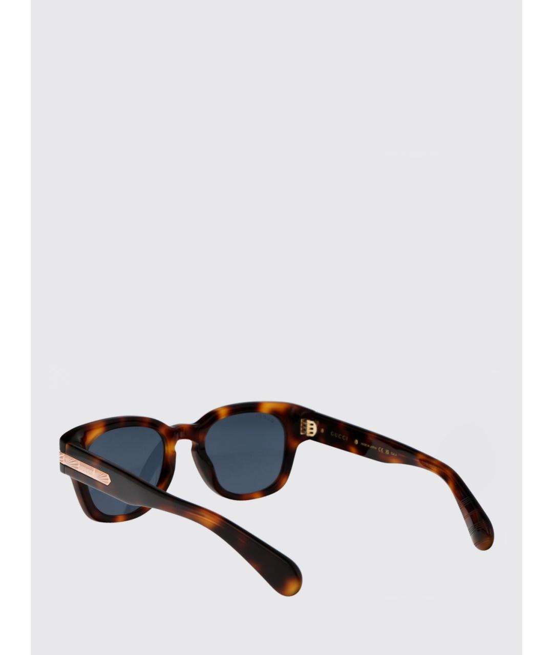 GUCCI Коричневые солнцезащитные очки, фото 3