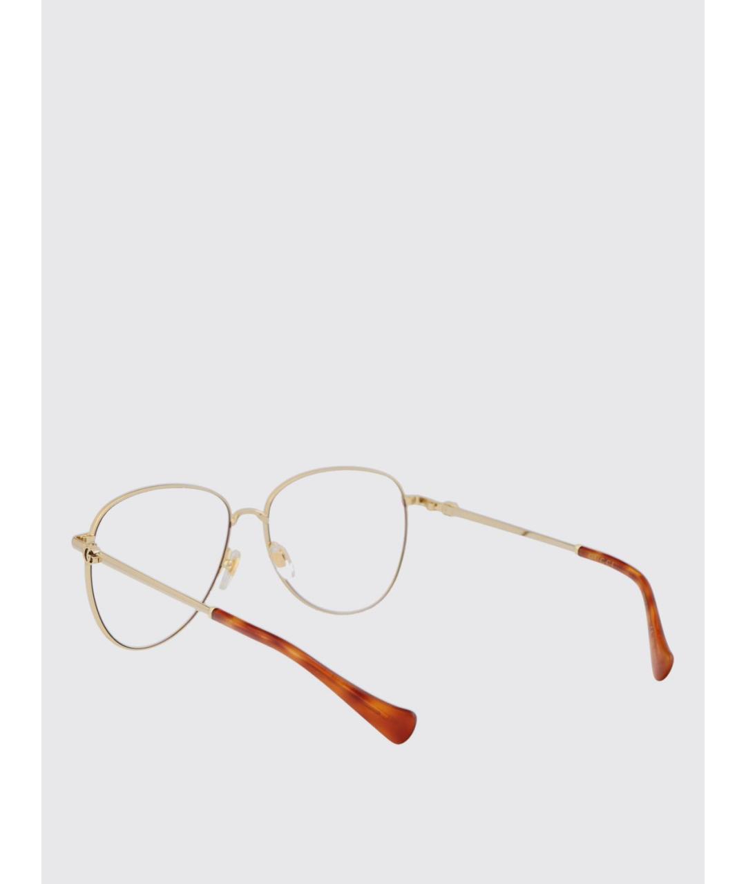 GUCCI Золотые солнцезащитные очки, фото 3