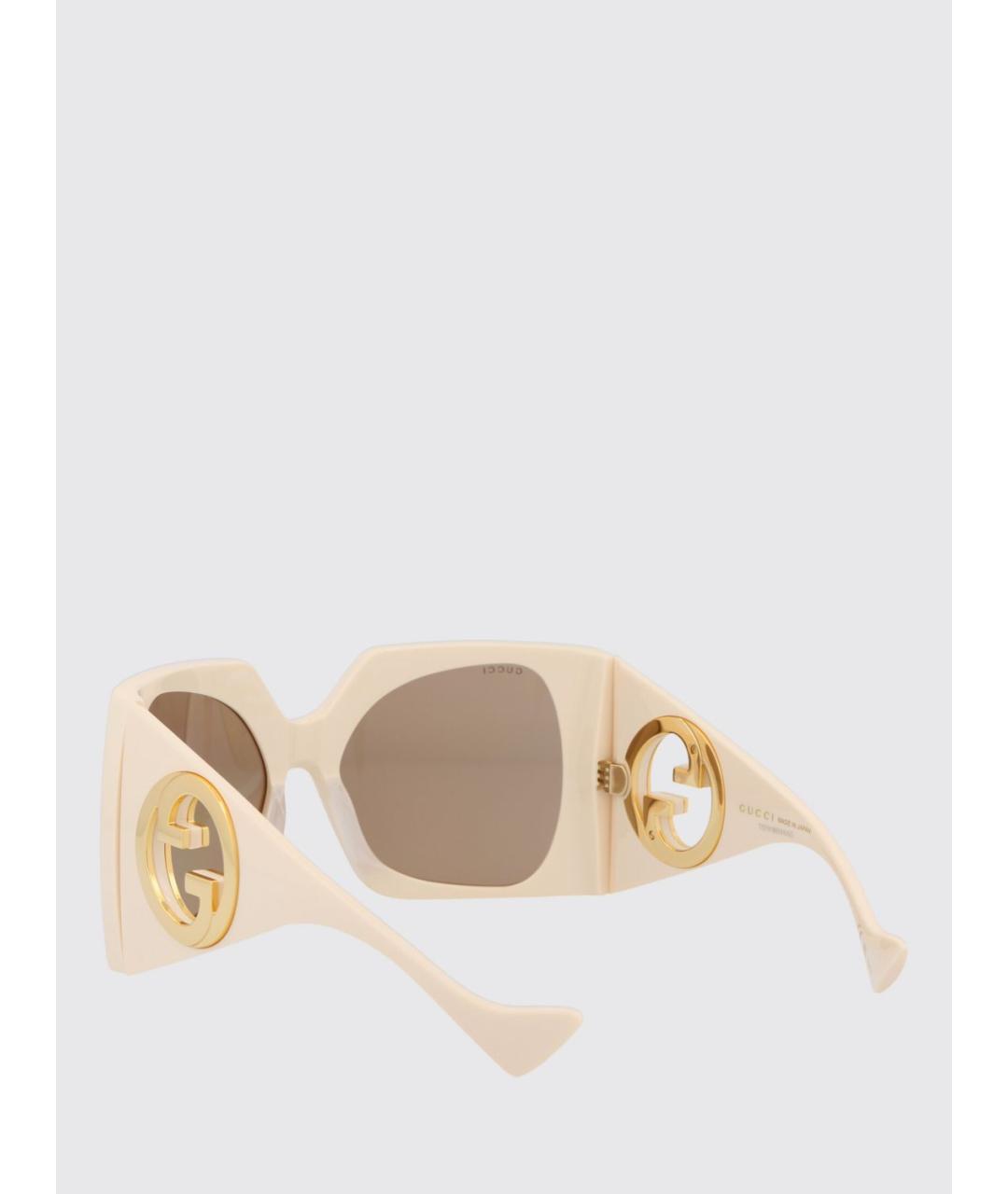 GUCCI Белые солнцезащитные очки, фото 3