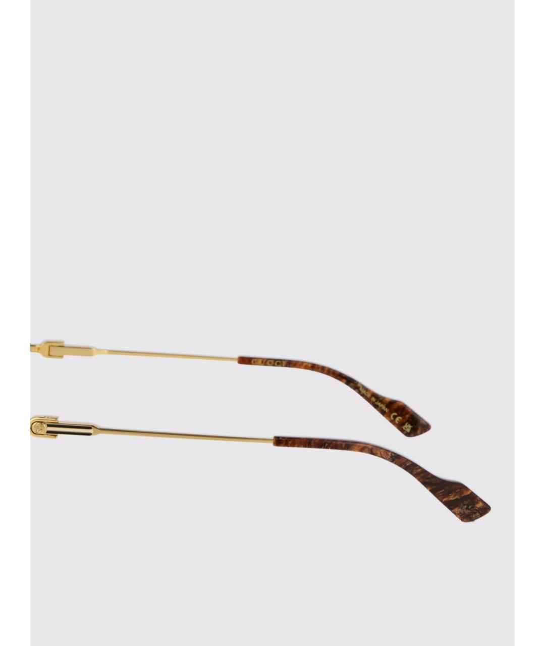 GUCCI Золотые солнцезащитные очки, фото 4