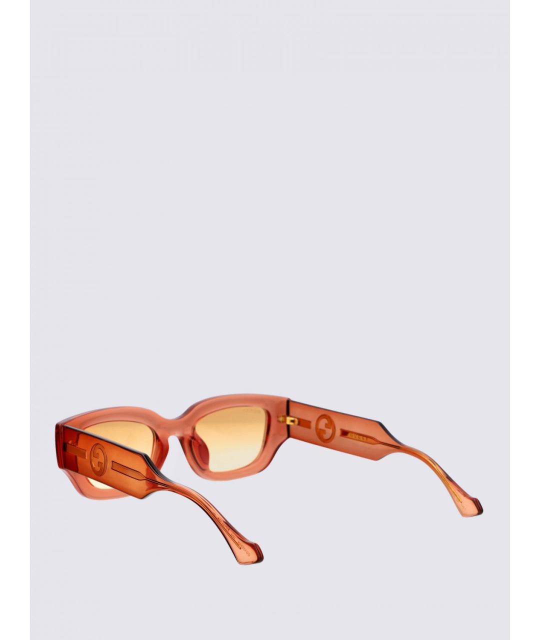 GUCCI Коричневые солнцезащитные очки, фото 3