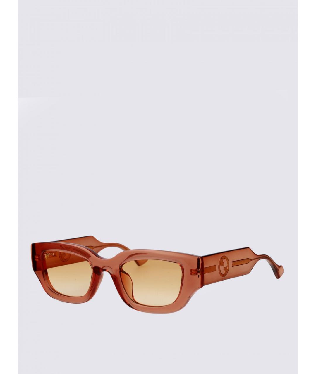 GUCCI Коричневые солнцезащитные очки, фото 5