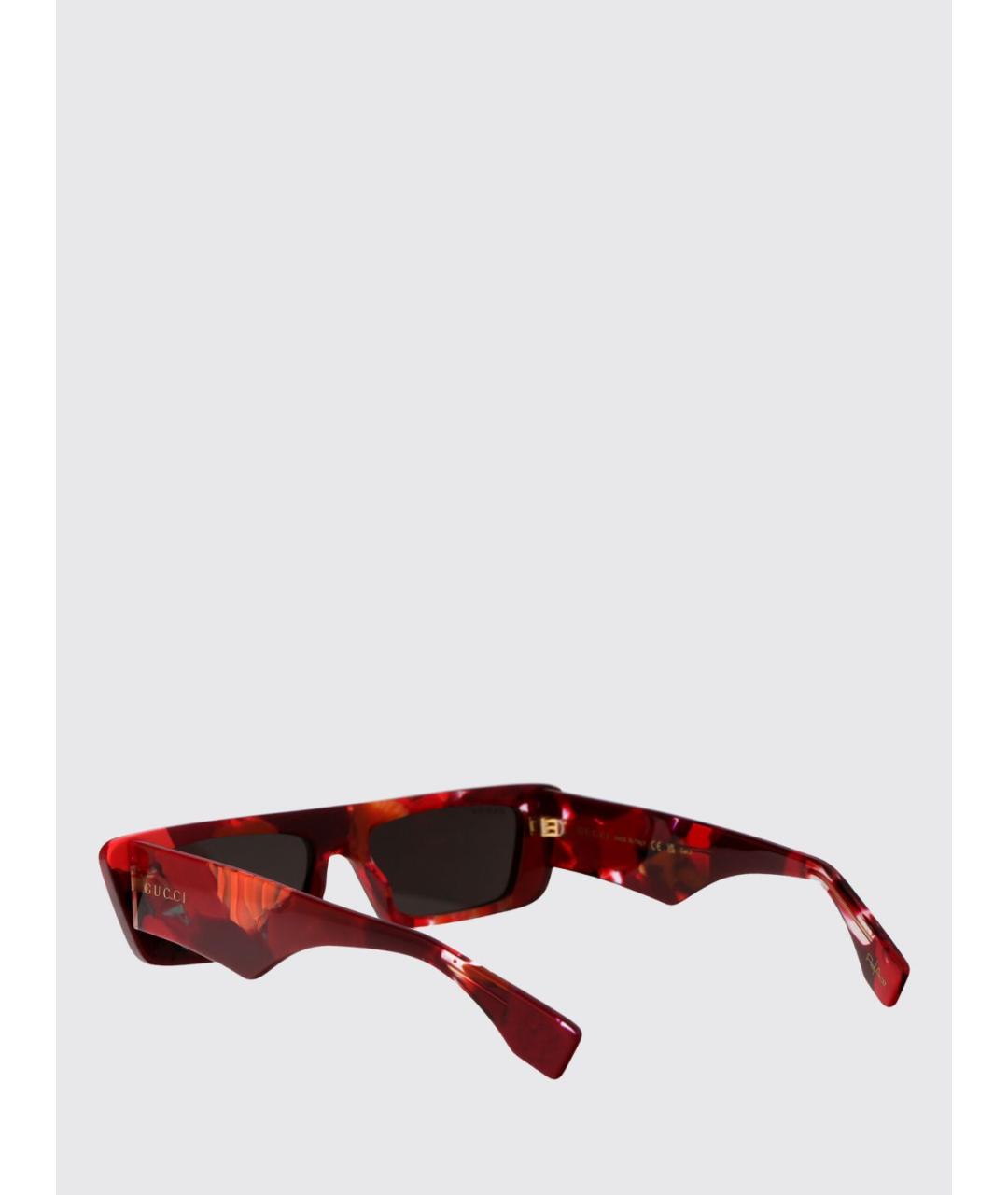 GUCCI Красные солнцезащитные очки, фото 3