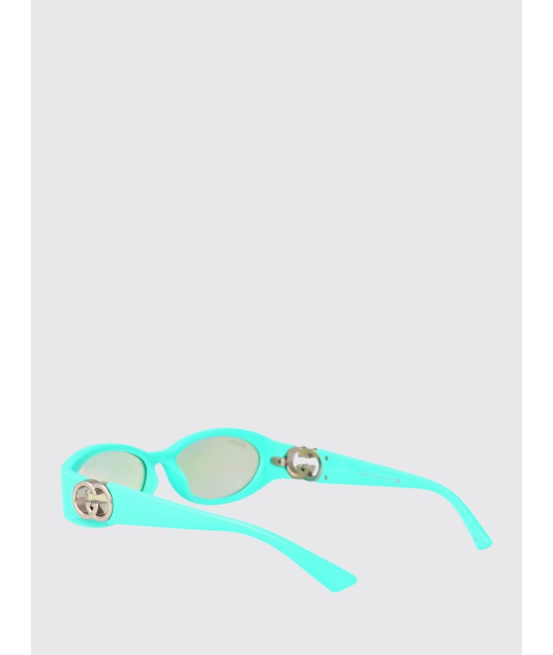 GUCCI Бирюзовые солнцезащитные очки, фото 3