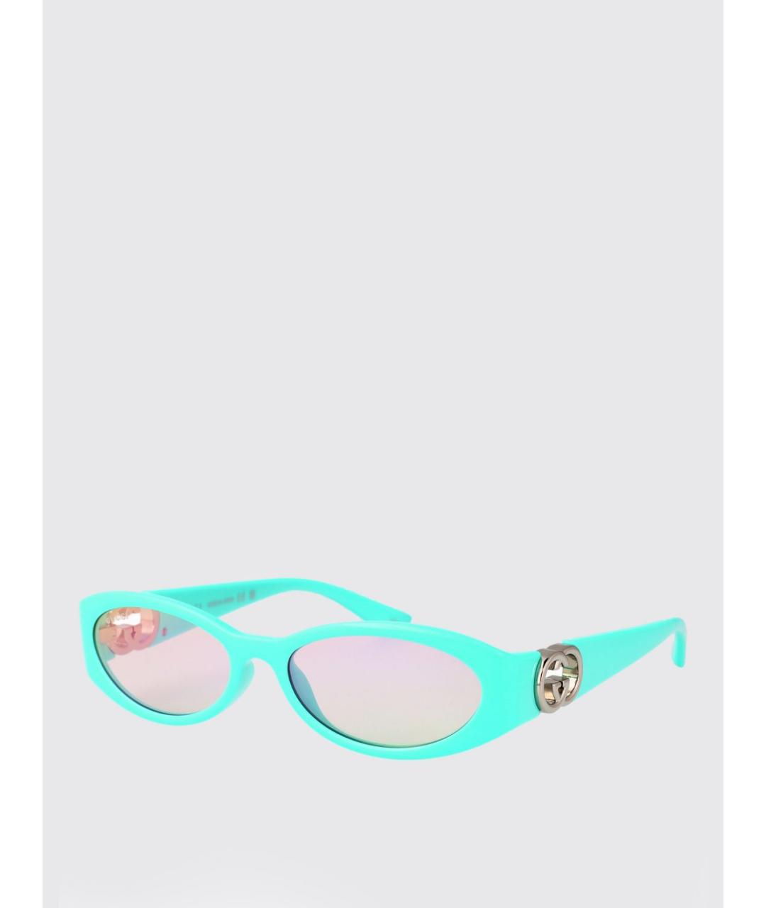 GUCCI Бирюзовые солнцезащитные очки, фото 5
