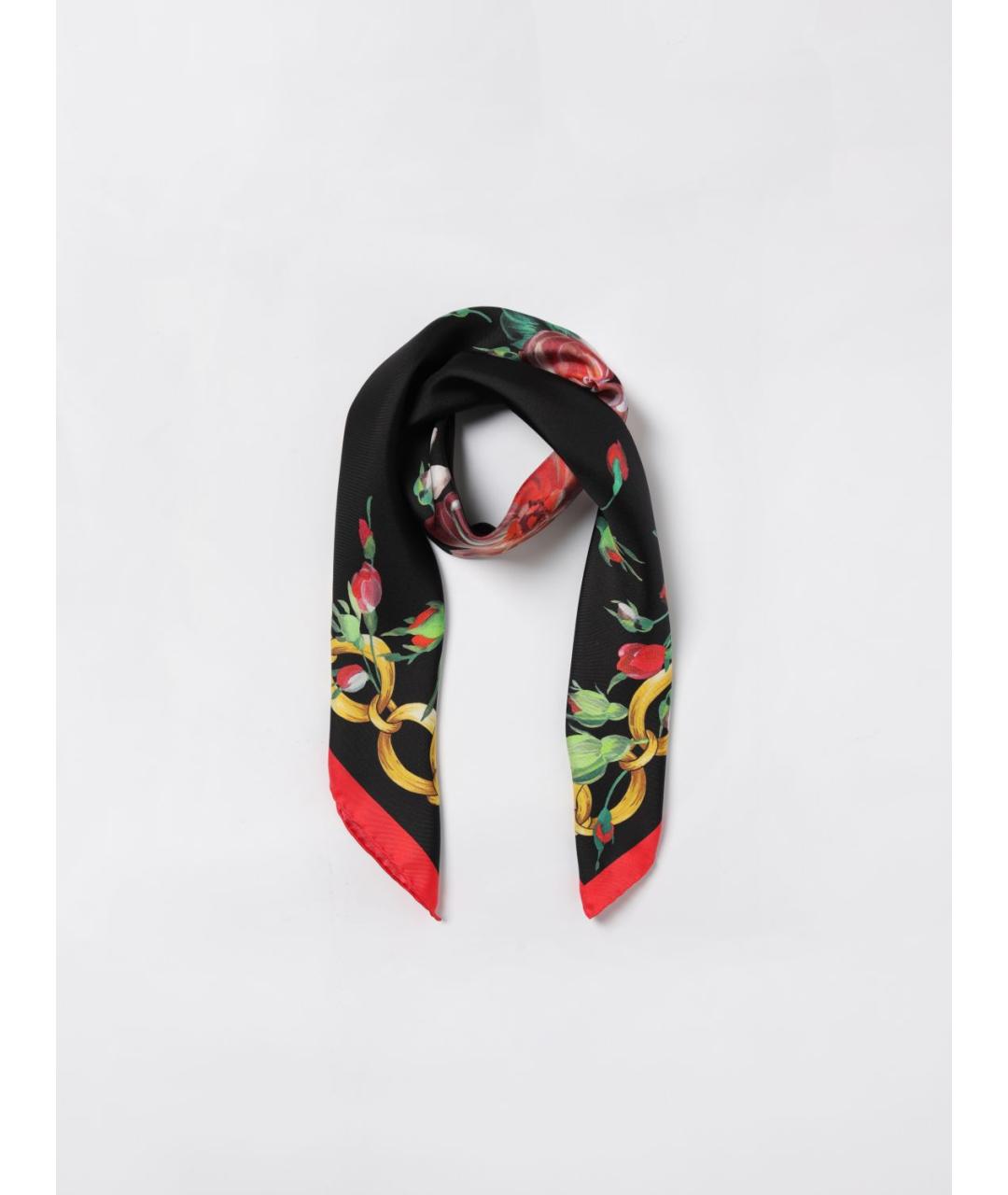 DOLCE&GABBANA Мульти шелковый платок, фото 3