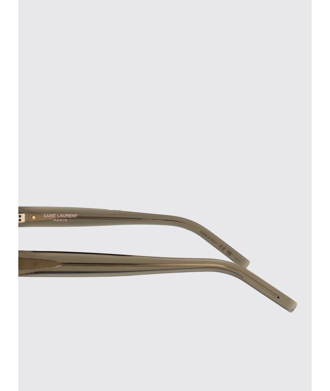 SAINT LAURENT Серые солнцезащитные очки, фото 4