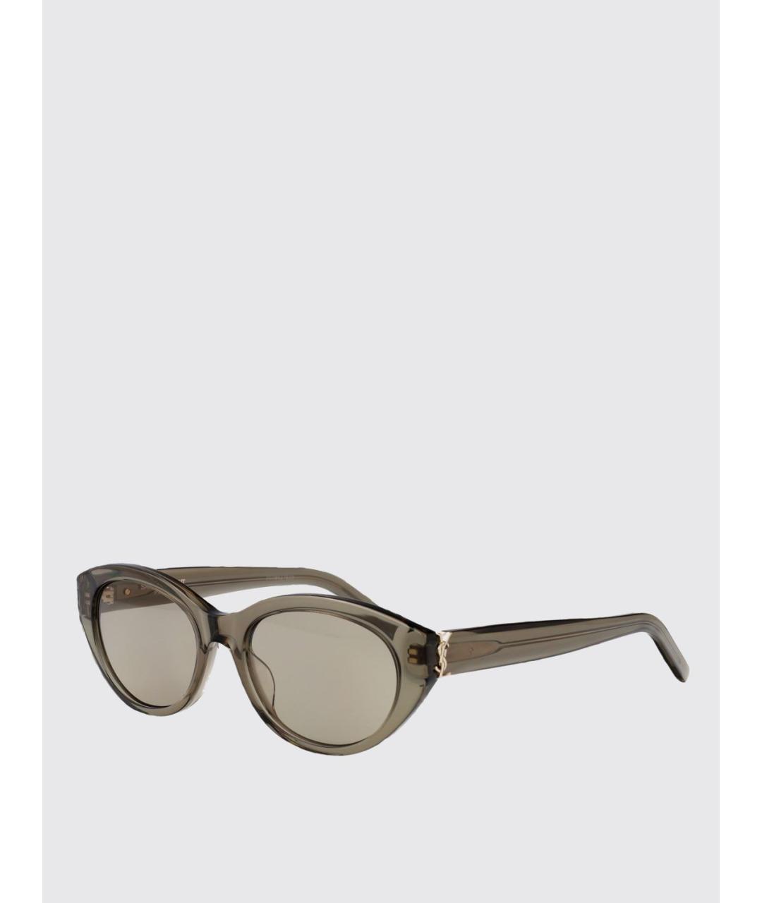 SAINT LAURENT Серые солнцезащитные очки, фото 5