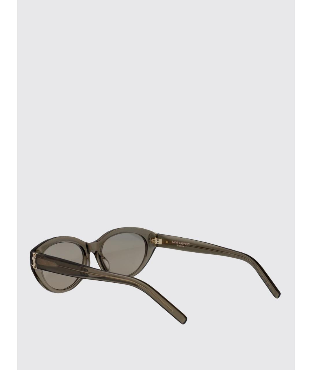 SAINT LAURENT Серые солнцезащитные очки, фото 3